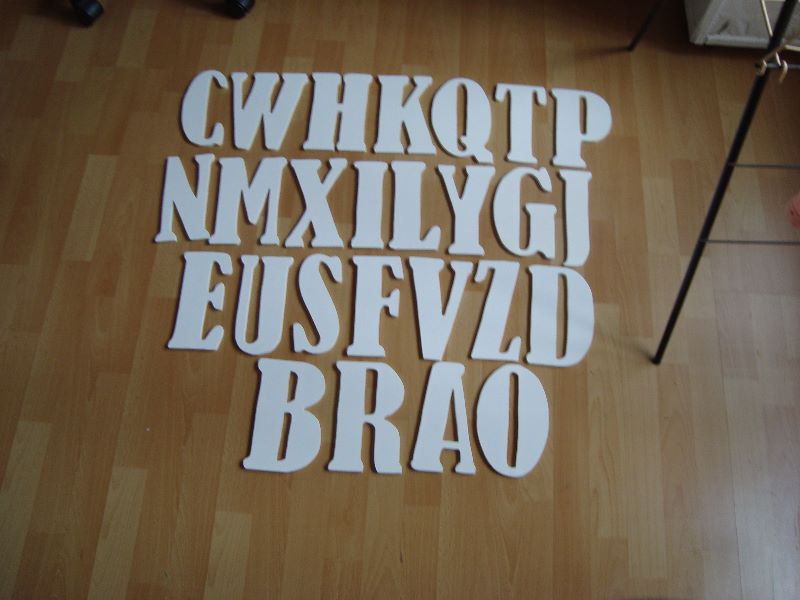 nieuwe houten letters letterhoogte 20cm