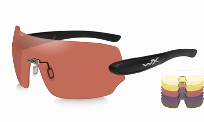 WileyX schietbril - DETECTION met 5 glazen / mat zwart