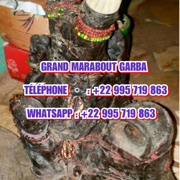 De Marabout Gaba is een geweldige Afrikaanse Voodoo-marabout-prie